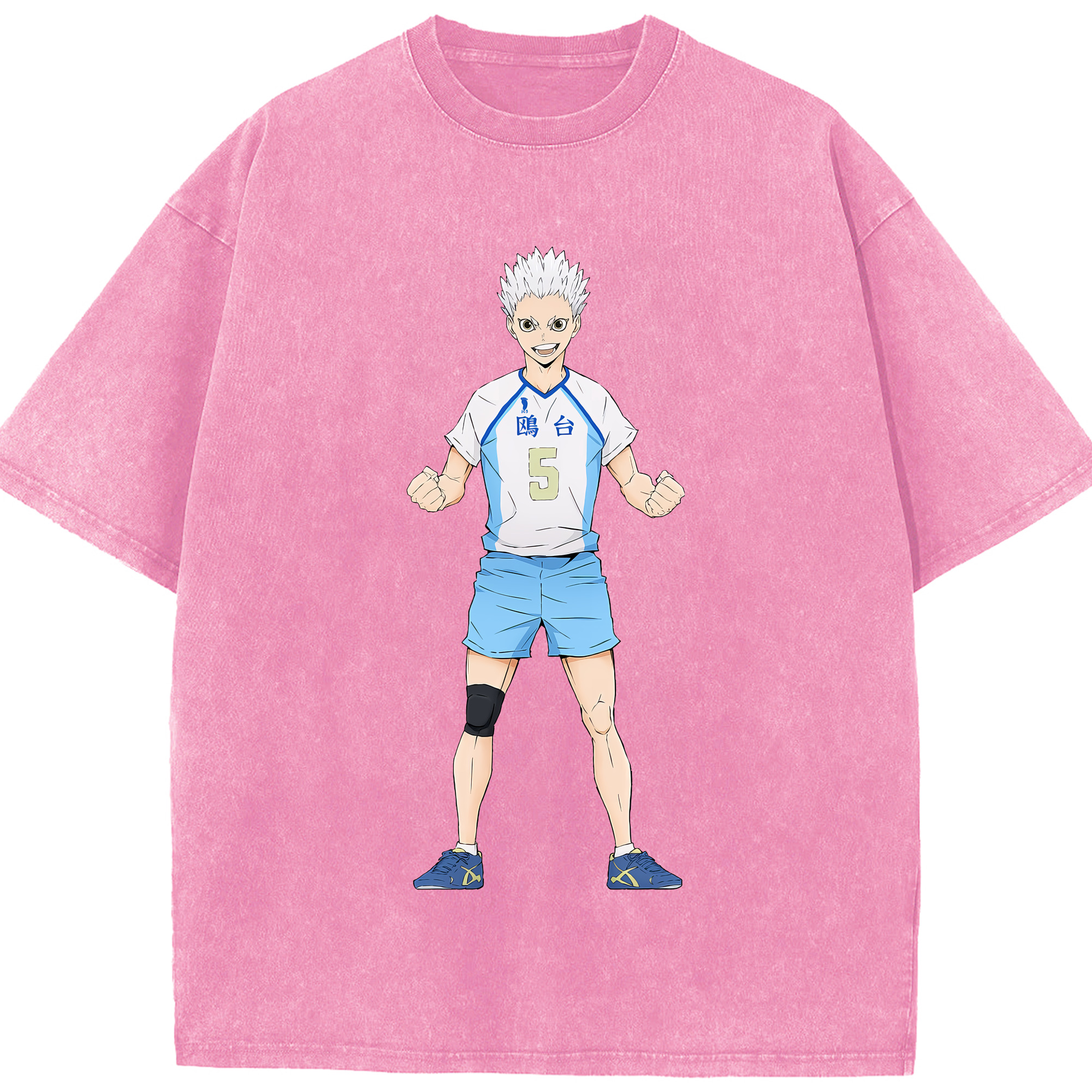 （画像用） ハイキュー!! Haikyu!! 綿100% ヴィンテージ風 半袖Tシャツ（フロントプリント）